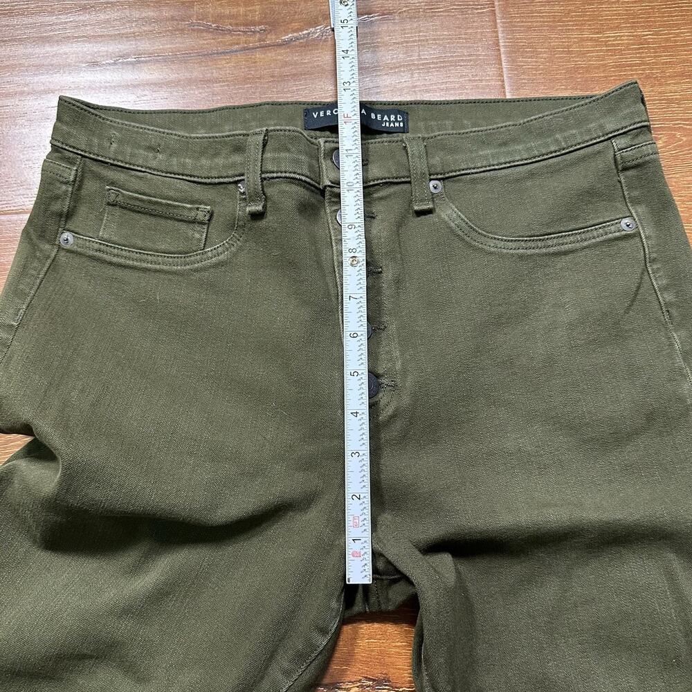 Veronica Beard Jeans Womens 32x26 Olive Green Chino Pants Army Retro City USA - Picture 11 of 16